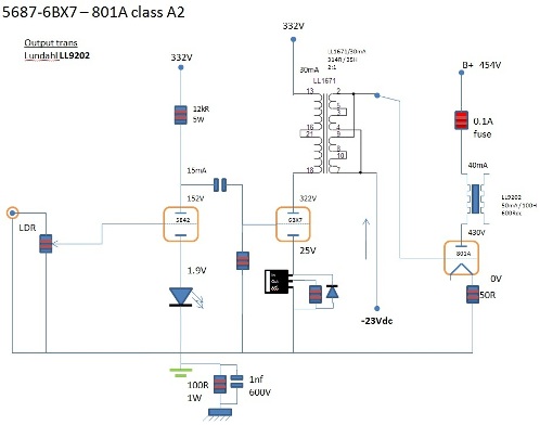 Class A2 801A Tube Amplifier