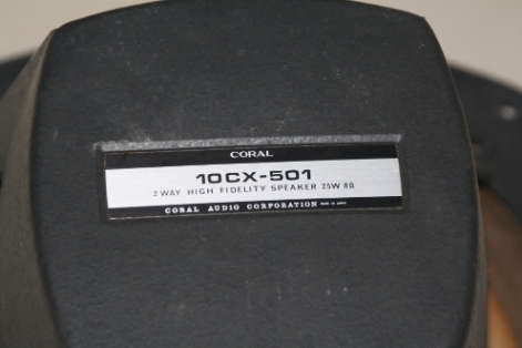 Coral 10CX-501 back cover Coral 10CX-501 back cover