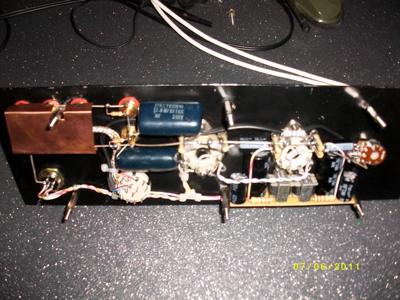 6SN7 pre-amp internal